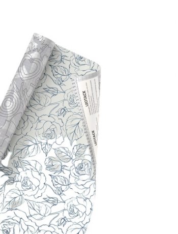 PLASTICO ADESIVO LINE ROSES 45 CM X 10 METROS