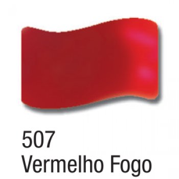 VERNIZ VITRAL ACRILEX 37 ML 507-VERM. FOGO