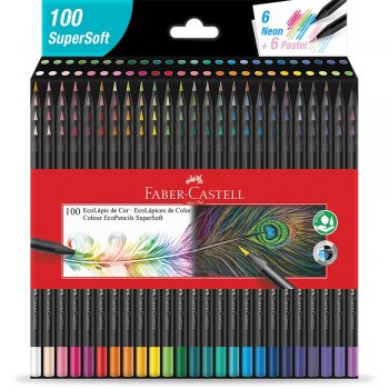 LAPIS DE COR FABER  100 CORES SUPERSOFT