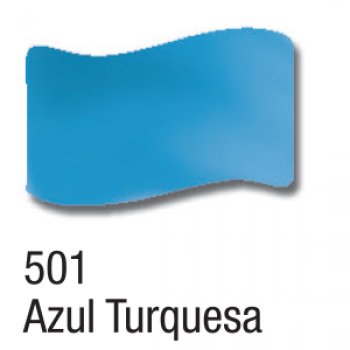 VERNIZ VITRAL ACRILEX 37 ML 501-AZUL TURQUESA
