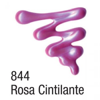 TINTA RELEVO 3D 35 ML METALICA 844  ROSA CINTILANT