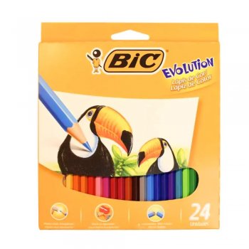 LAPIS COR SEXT. 24 CORES BIC 62299 / 043168EVOLUTI
