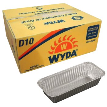 BANDEJA ALUMINIO D-10 BOLO INGLES CX C/ 100 WYDA