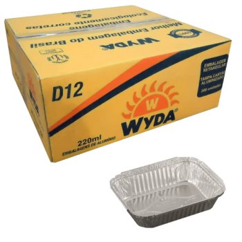 BANDEJA ALUMINIO D-12 - 220 ML CX C/ 200 WYDA