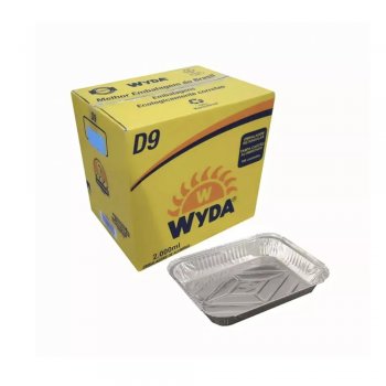 BANDEJA ALUMINIO D-9 C/ TAMPA 2000 ML PCTE C/5 WID