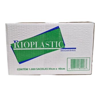 SACOLA BRANCA 30 X 40  CX C/1000 RIOPLASTIC