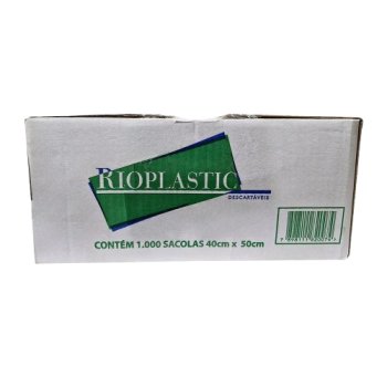SACOLA BRANCA 40 X 50 CX C/1000  RIOPLASTIC