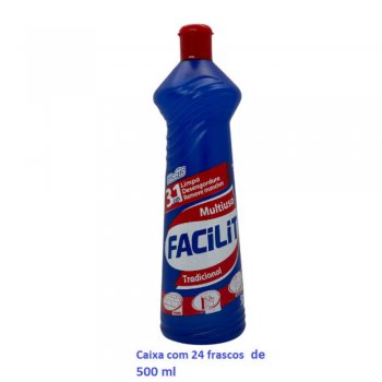 LIMPA VIDROS FACILIT 500 ML CX C/ 24 FUZETTO