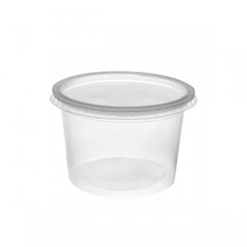 POTE REDONDO C/ TAMPA 500 ML RIOPLASTIC  PCT C/ 25