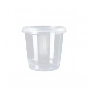 POTE REDONDO C/ TAMPA 750 ML PCT C/ 25 RIOPLASTIC