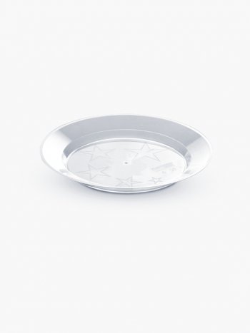 PRATO PLAST. CRISTAL 18 CM PCTE C/10 PLASTILANIA