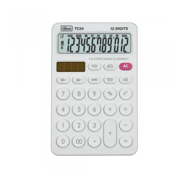 CALCULADORA DE MESA TILIBRA TC24 BRANCA