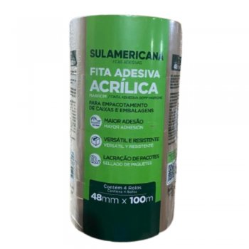 FITA EMPAC. 48 X 100 MARROM C/4 SULAMERICANA