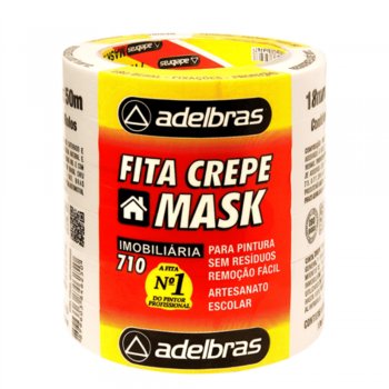 FITA CREPE 710 18 X 50 ADELBRAS PCT C/6