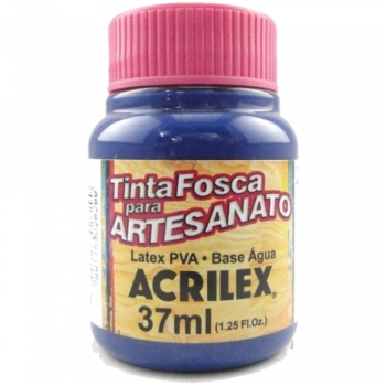 TINTA ACRILEX FOSCA P/ARTES. 37 ML 824-AZUL SECO