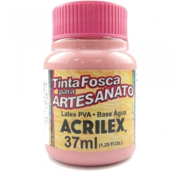 TINTA ACRILEX FOSCA P/ARTES. 37 ML 828-ROSA ANTIGO