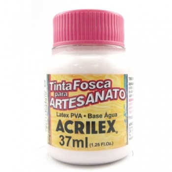TINTA ACRILEX FOSCA P/ARTES. 37 ML 813-ROSA BEBE