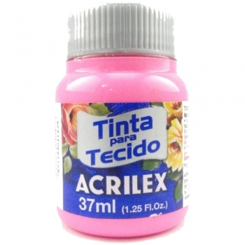TINTA TECIDO FOSCA ACRILEX 37 ML 537 ROSA