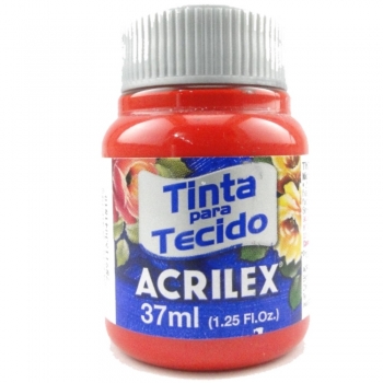 TINTA TECIDO FOSCA ACRILEX 37 ML 583 VERM.TOMATE