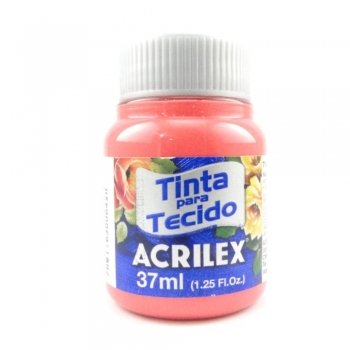 TINTA TECIDO FOSCA ACRILEX 37 ML 586 CORAL