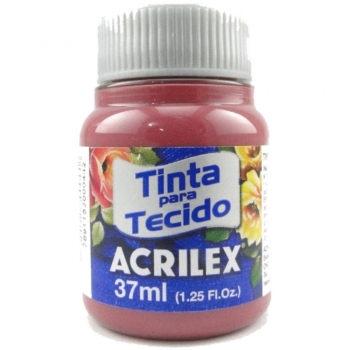 TINTA TECIDO FOSCA ACRILEX 37 ML588 VERM. QUEIMADO