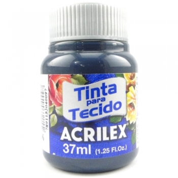 TINTA TECIDO FOSCA ACRILEX 37 ML 596 AZUL PETROLEO