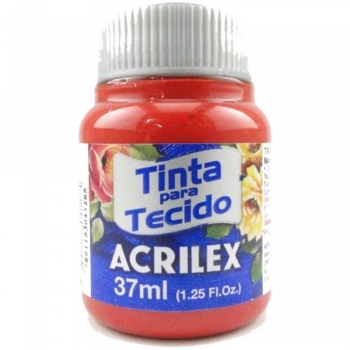 TINTA TECIDO FOSCA ACRILEX 37 ML 508 VERM SCARLATE