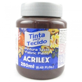 TINTA TECIDO FOSCA ACRILEX 250 ML 514 TERRA QUEIMA
