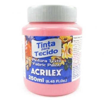 TINTA TECIDO FOSCA ACRILEX 250 ML 567 ROSA CHA