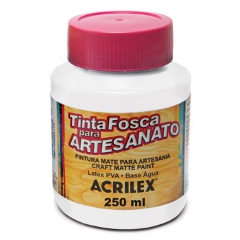 TINTA ACRILEX FOSCA P/ARTES.250 ML 519-BRANCO