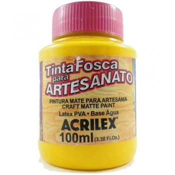 TINTA ACRILEX FOSCA P/ARTES.100 ML 833 AM GEMA
