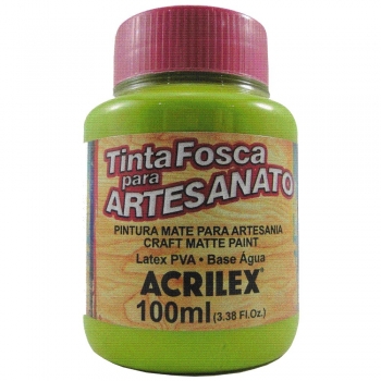 TINTA ACRILEX FOSCA P/ARTES.100 ML 802 VERDE MACA
