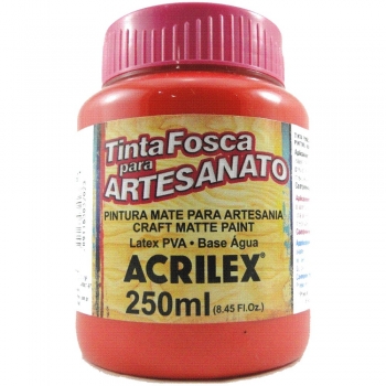TINTA ACRILEX FOSCA P/ARTES.250 ML 507 VERM.FOGO