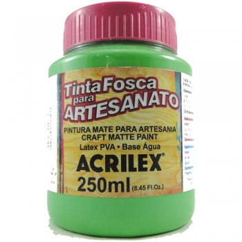 TINTA ACRILEX FOSCA P/ARTES.250 ML 510 VD FOLHA