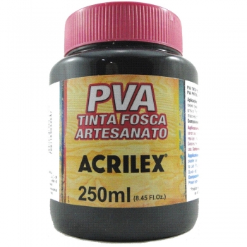 TINTA ACRILEX FOSCA P/ARTES.250 ML 520-PRETO